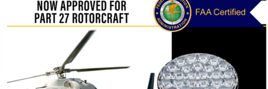 FAA Approves AeroLEDs for Part 27 Rotorcraft